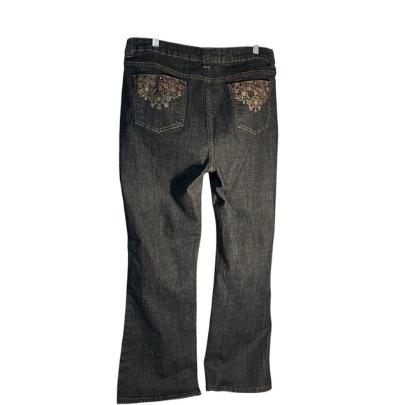 KIKIT Denim Jeans Bootcut Embroidered Embellished size14 - Picture 3 of 16